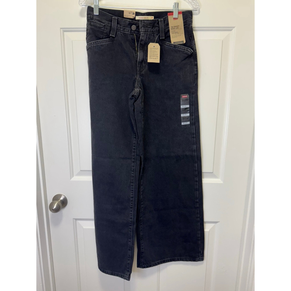 Women's Levi's '94 Baggy Wide Leg Jeans Size 25 Black NWT - Picture 1 of 7